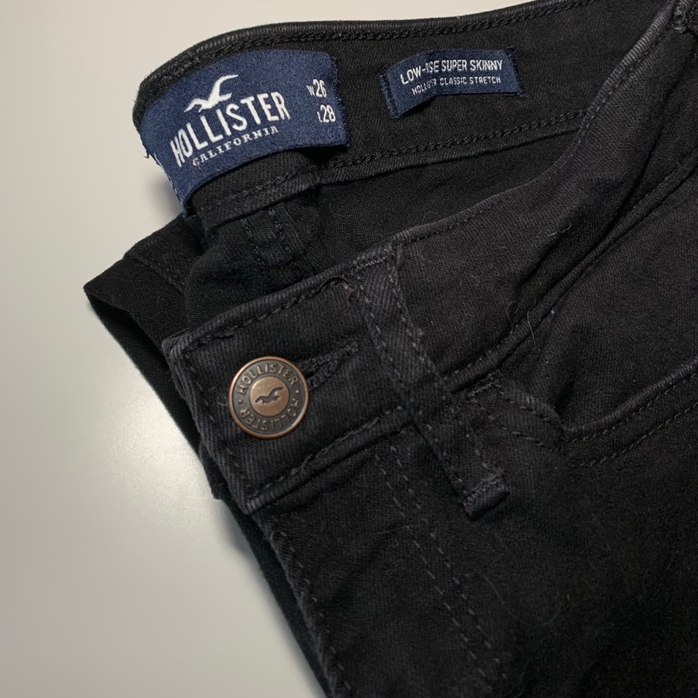 Hollister, Low Rise Black Skinny Jeans